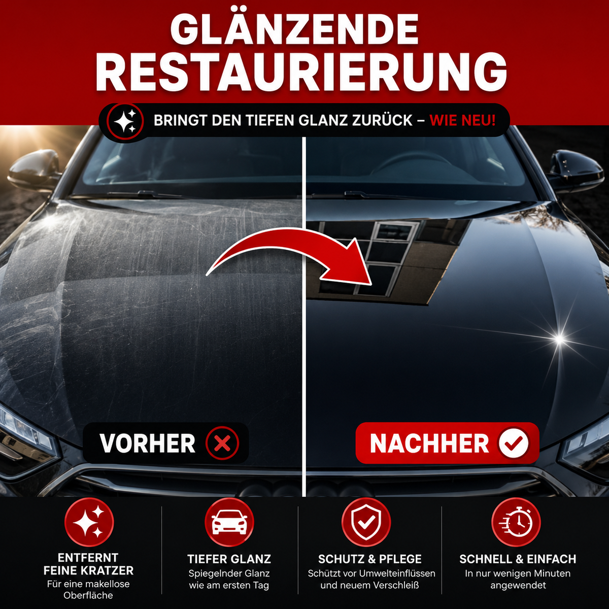 Kratzer entfernen mit NanoSpray™ — ohne Werkstatt, ohne 480 €